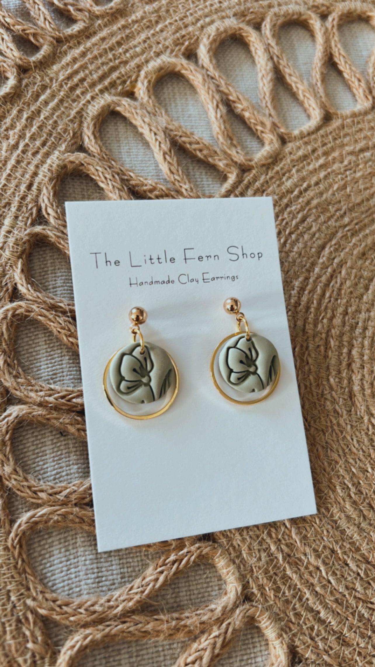 Sage and Gold Dangles