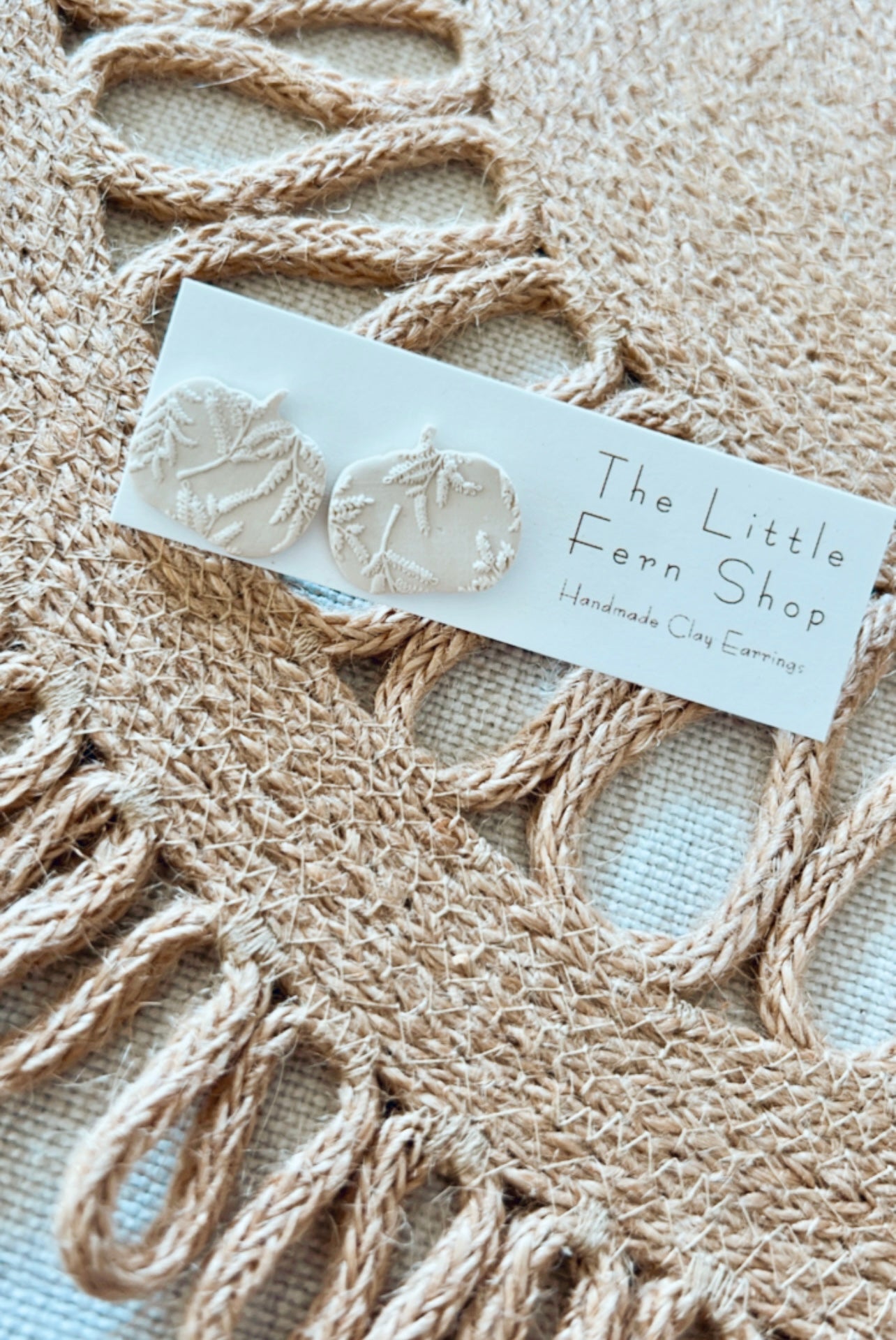 Textured Pumpkin Studs