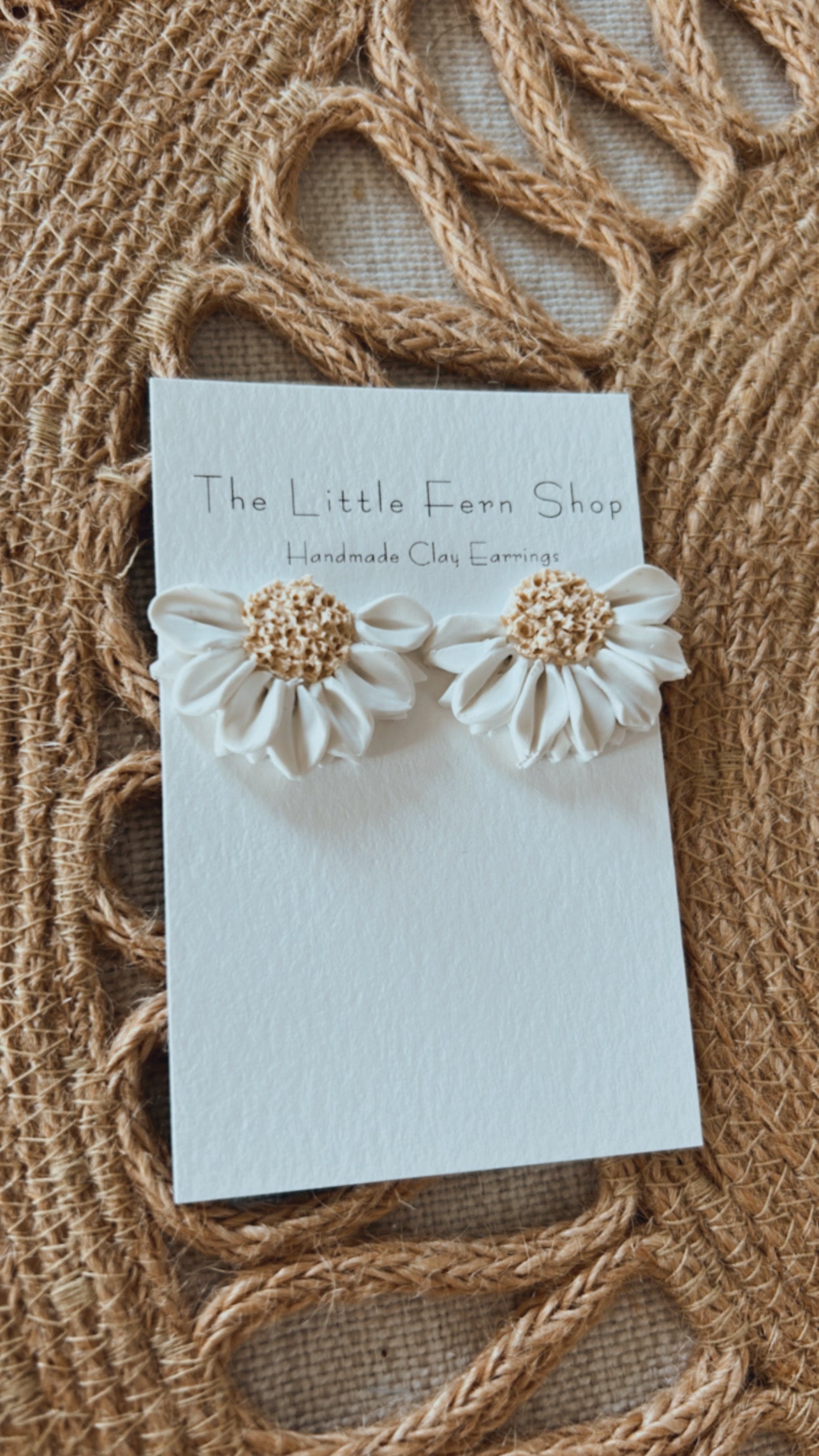 Textured Daisy Studs