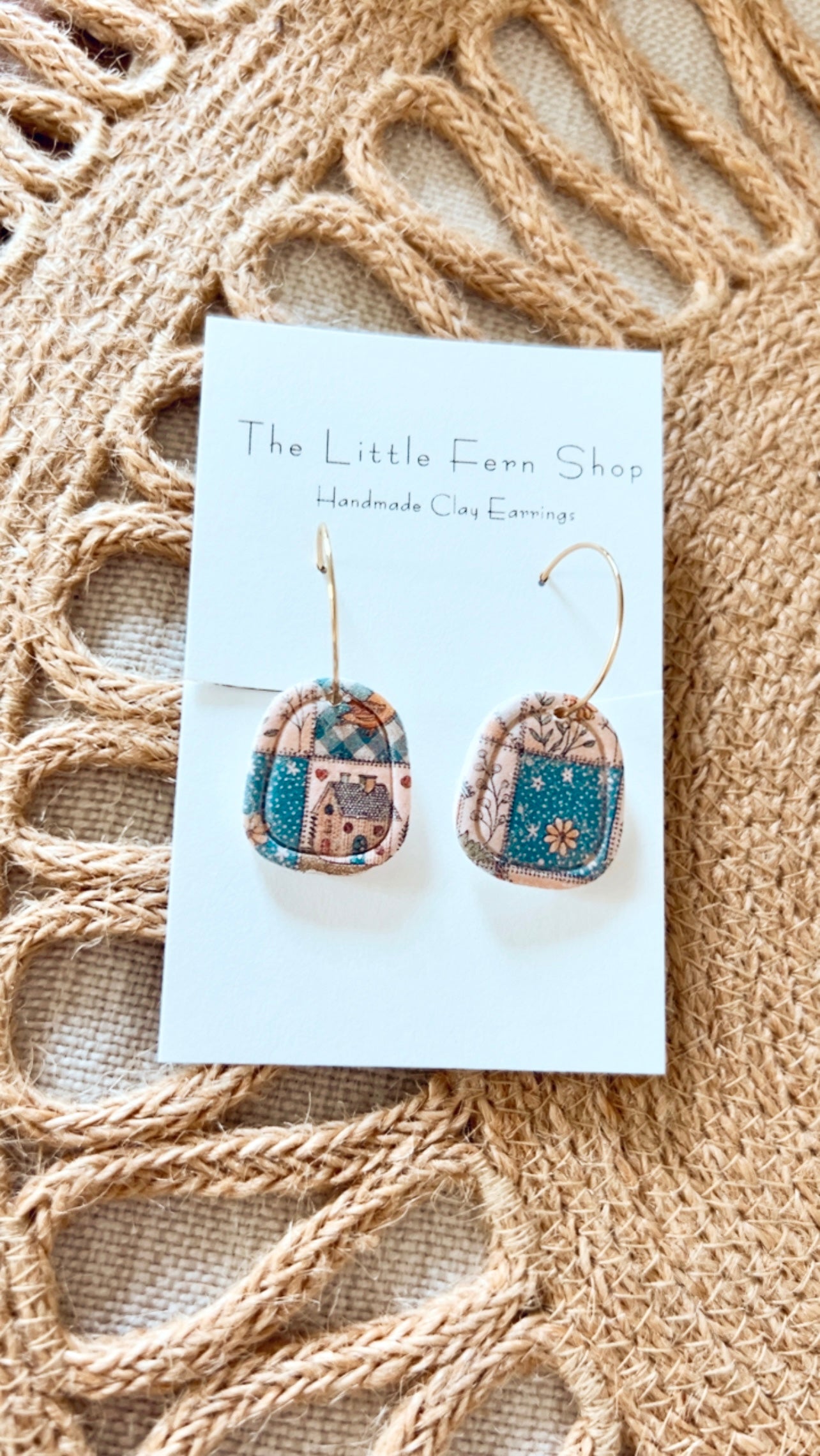 Granny’s Quilt- Blue Embossed