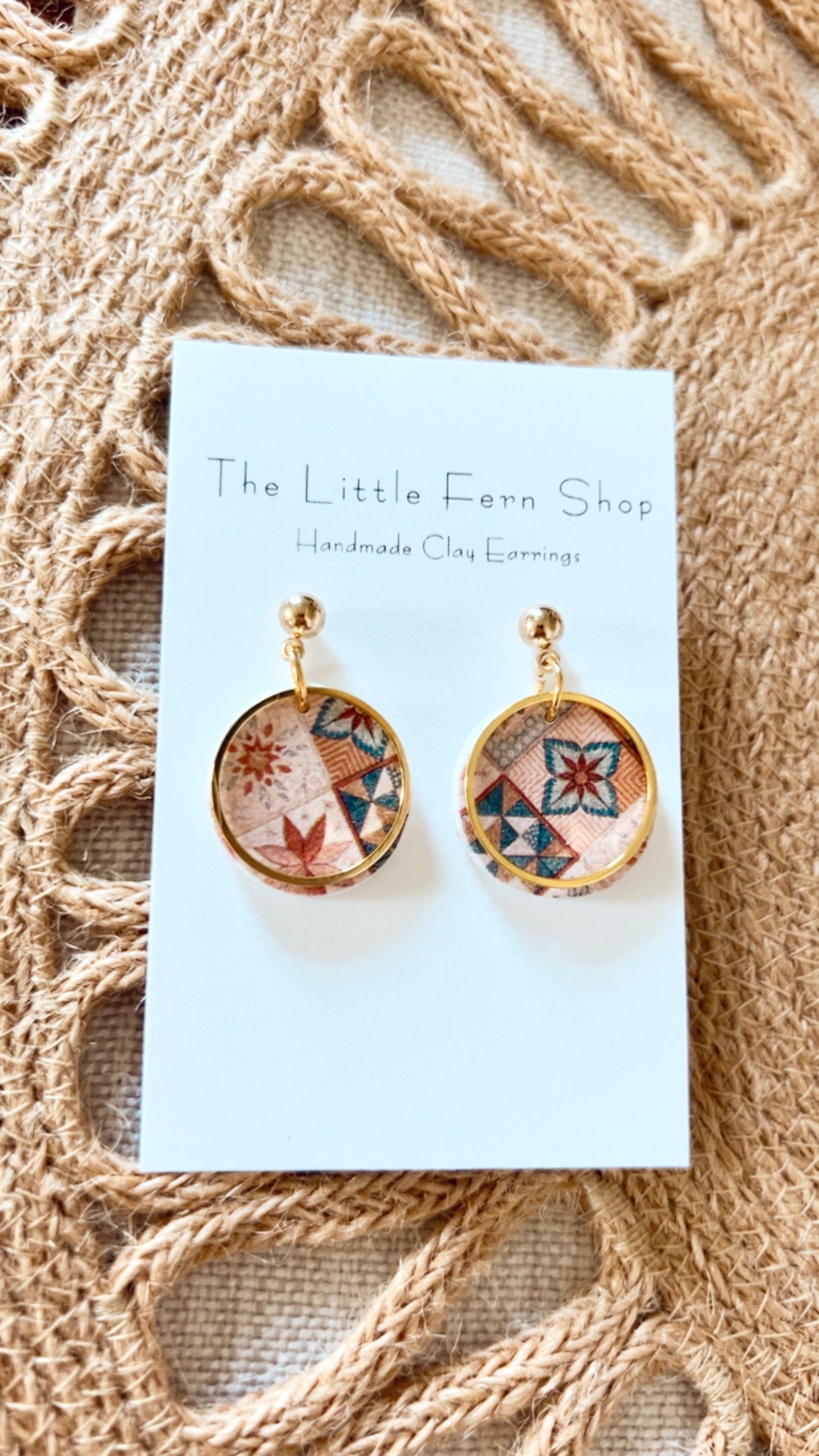 The Stitched Patch- Gold Circle