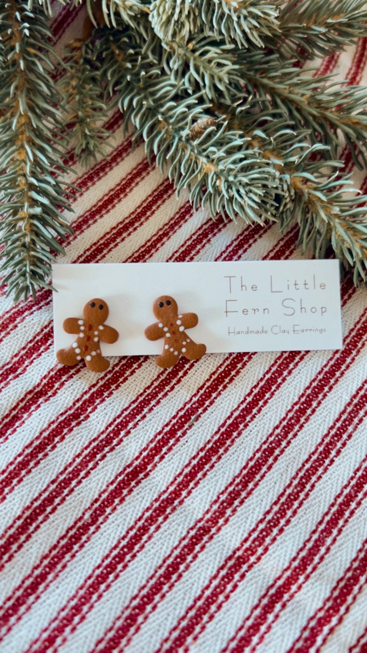 Gingerbread man studs