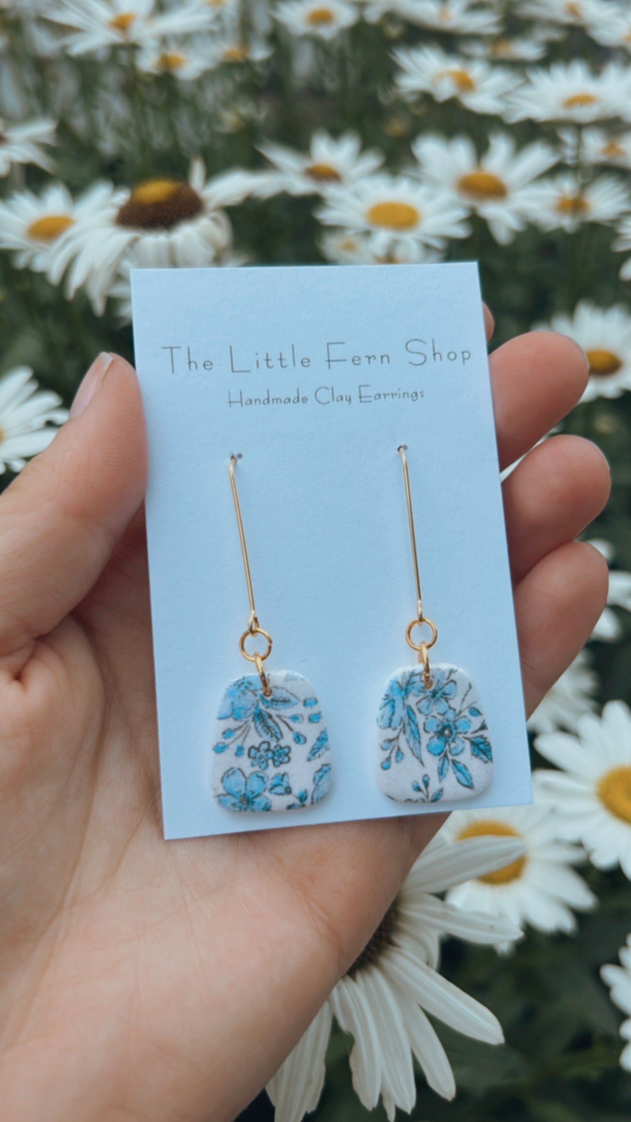 Classy Blue Garden Dangles