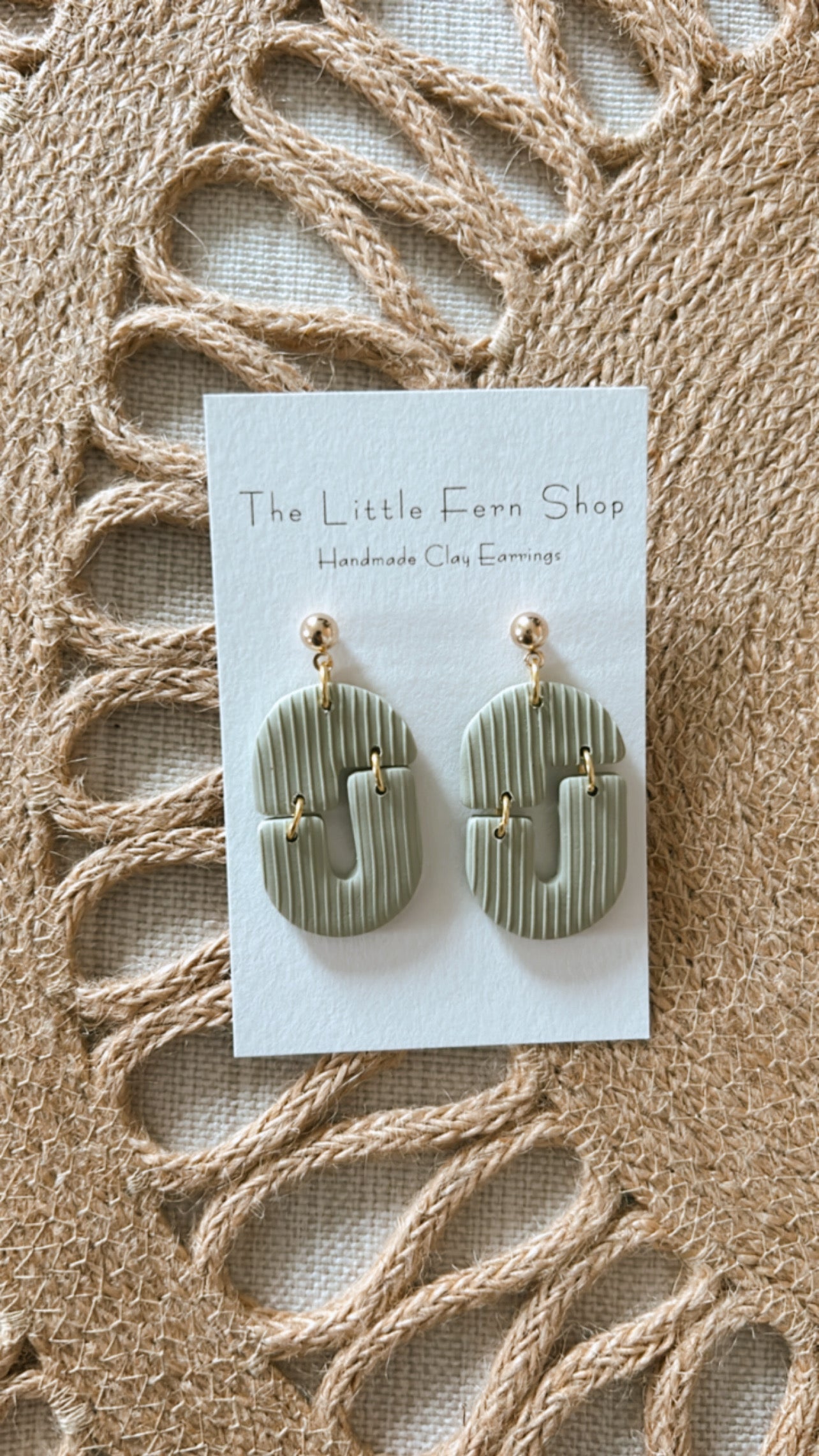 Sage Textured Dangles