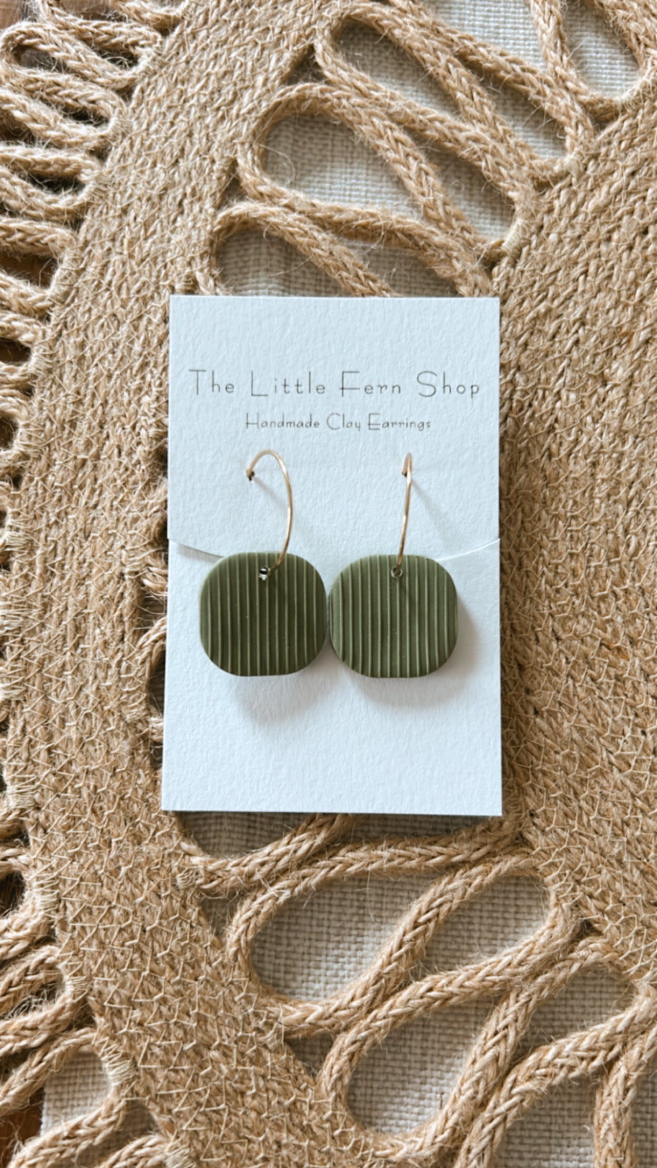 Textured Earthy Hoops