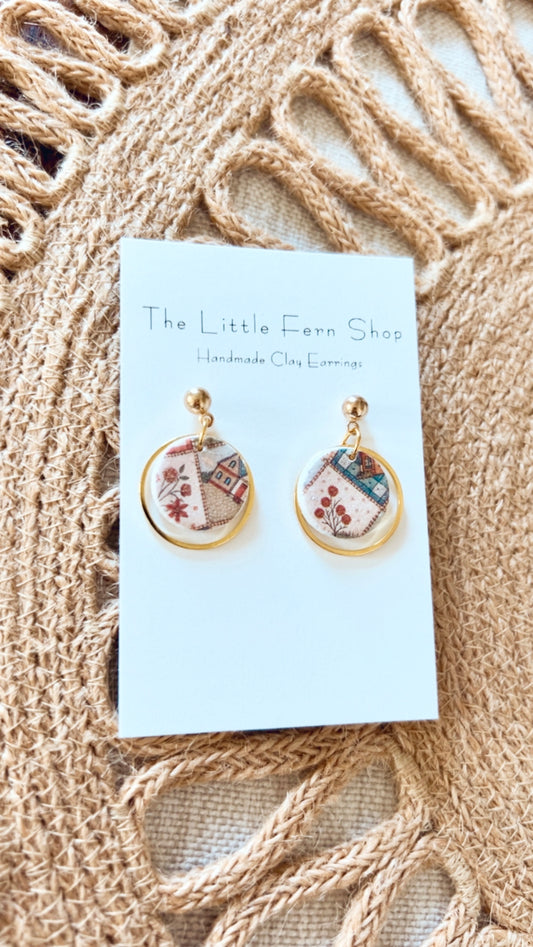 Prairie Bloom- gold circles