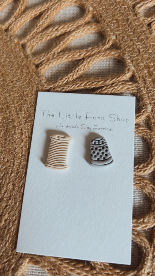 Thread & Thimble Stud