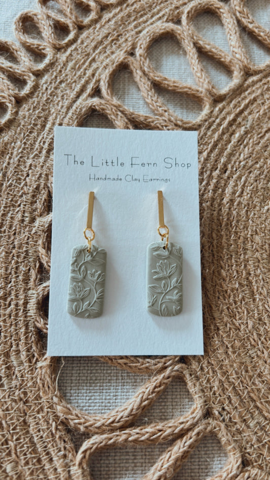 Soft Sage Fern Dangle