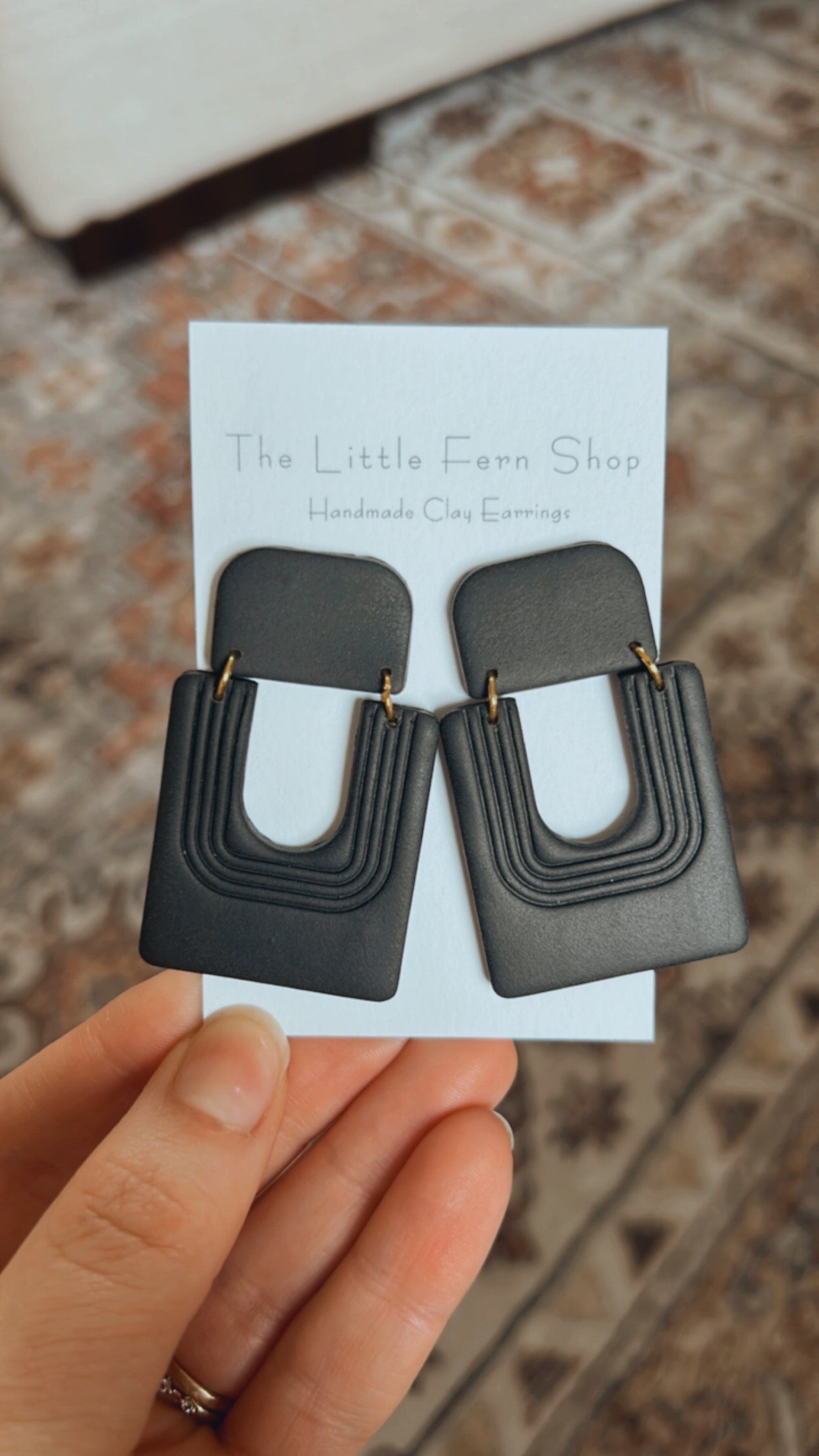 Modern Black Dangles