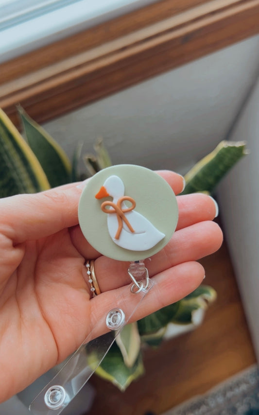 Sage Goose Badge Reel