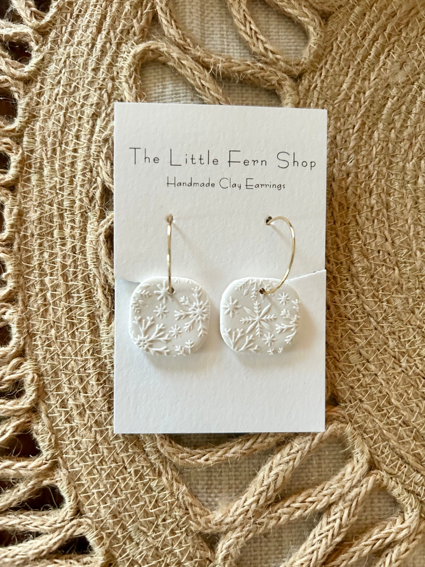 Snowflake Square Hoops