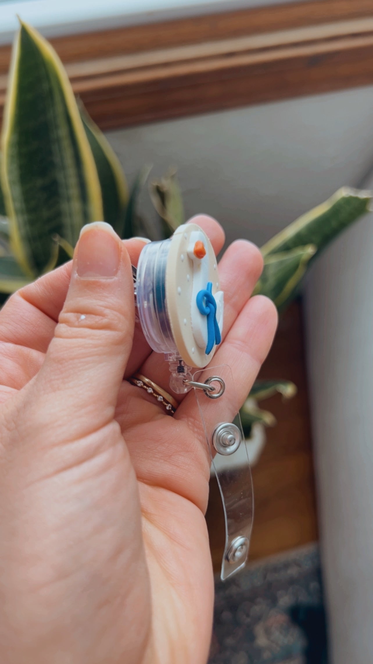 Butter Yellow Goose Badge Reel