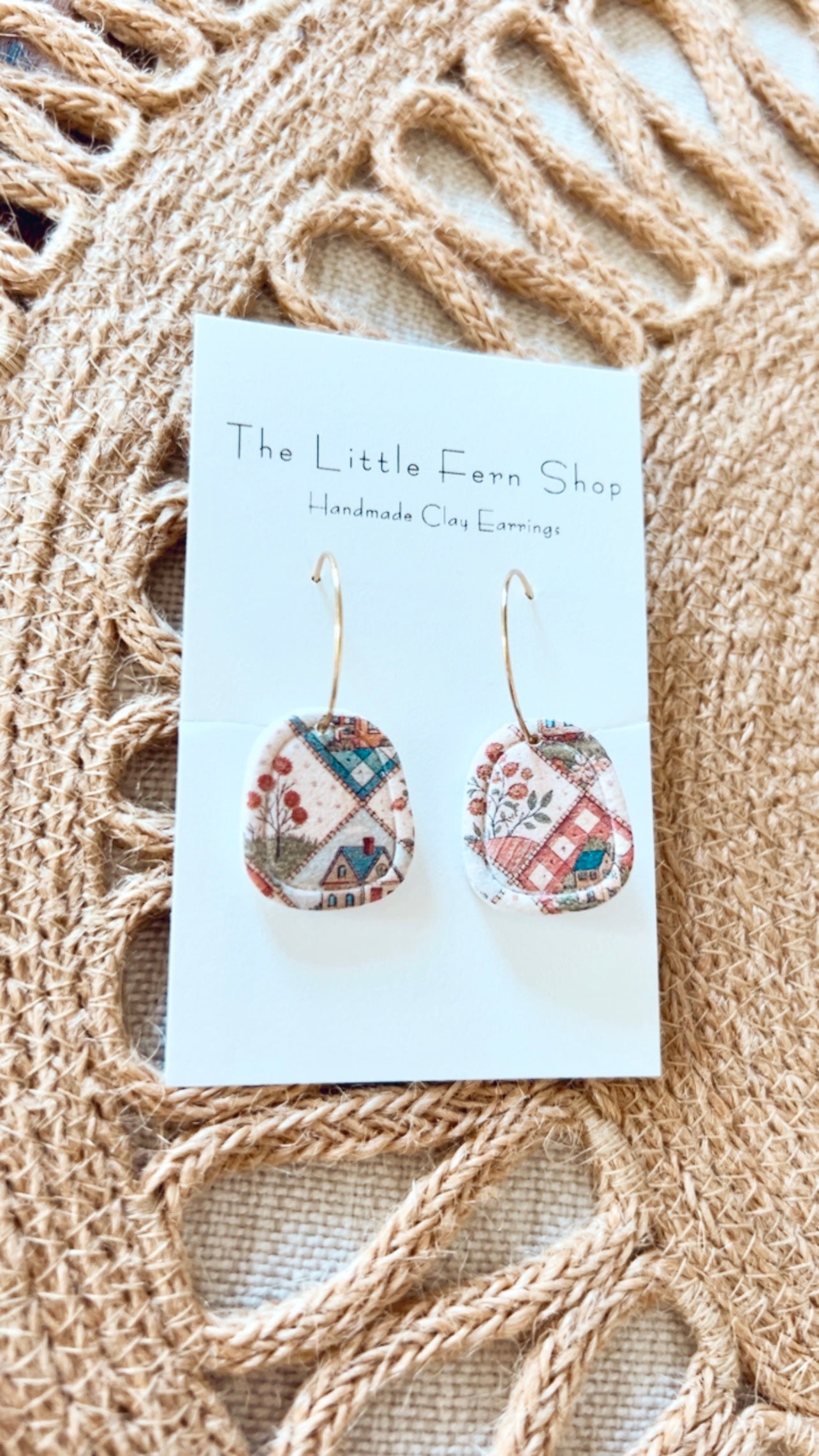 Prairie Bloom- Embossed hoops