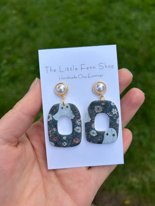 Dark Pearl Ghost Dangles