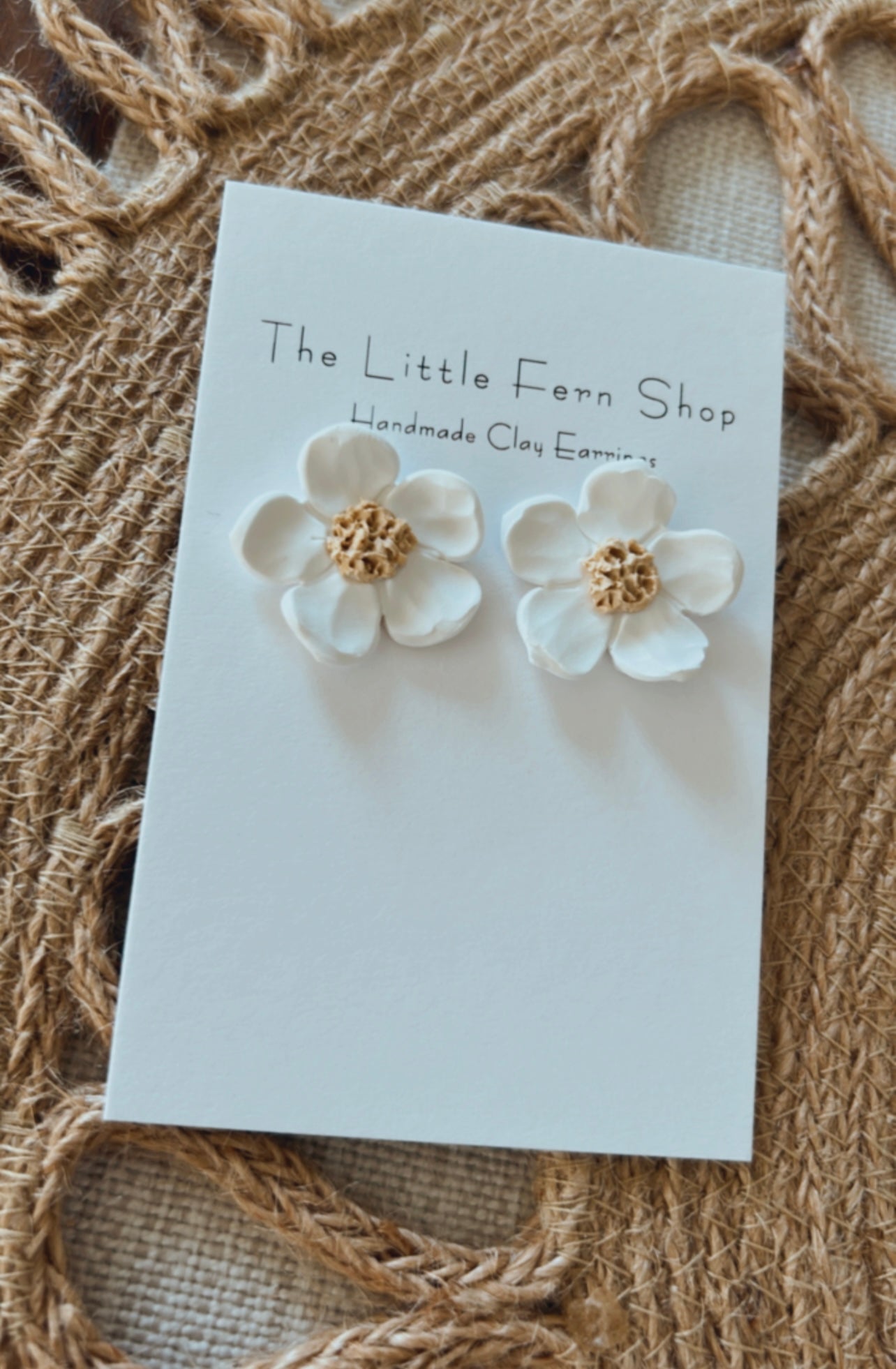 Soft cream Flower Stud