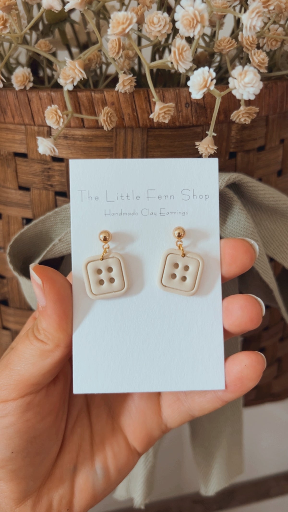 Button Dangle (not stud)
