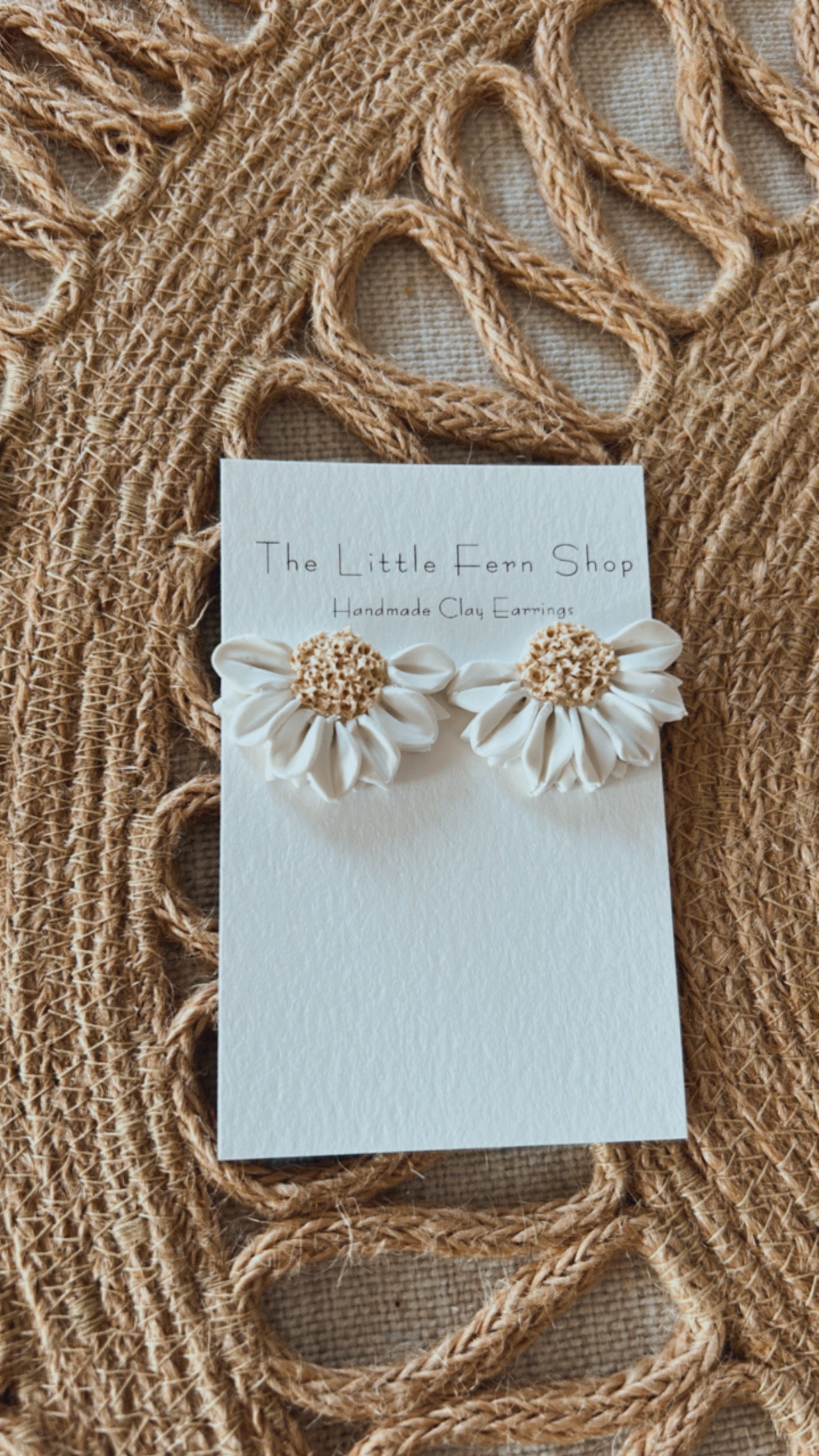 Textured Daisy Studs